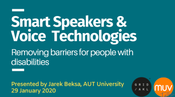 Removing Barriers with Smart Speakers and Voice Technologies